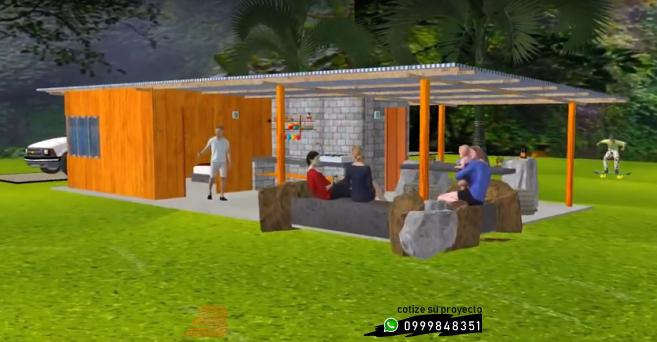CABAÑAS:  >Guachiman�a Cabaña Puerto Quito